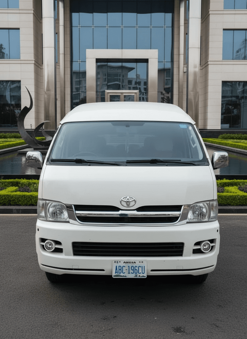 Toyota Hiace Commuter Van - White